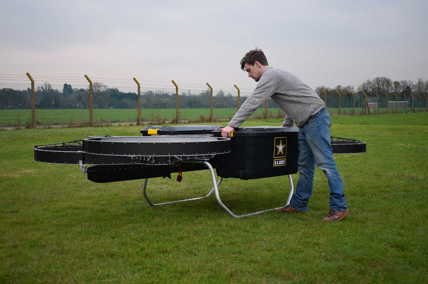 Joint Tactical Aerial Resupply Vehicle Hoverbike eVTOL air cargo prototype drone Joint Tactical Aerial Resupply Vehicle Hoverbike eVTOL air cargo prototype drone
